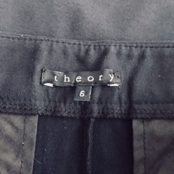 Theory SZ 6 black trouser pants - Picture 5 of 5
